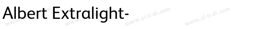Albert Extralight字体转换